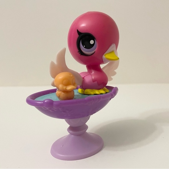 Hasbro Littlest Pet Shop Swan Magic Motion Splashin Swan Bath LPS - Picture 5 of 10